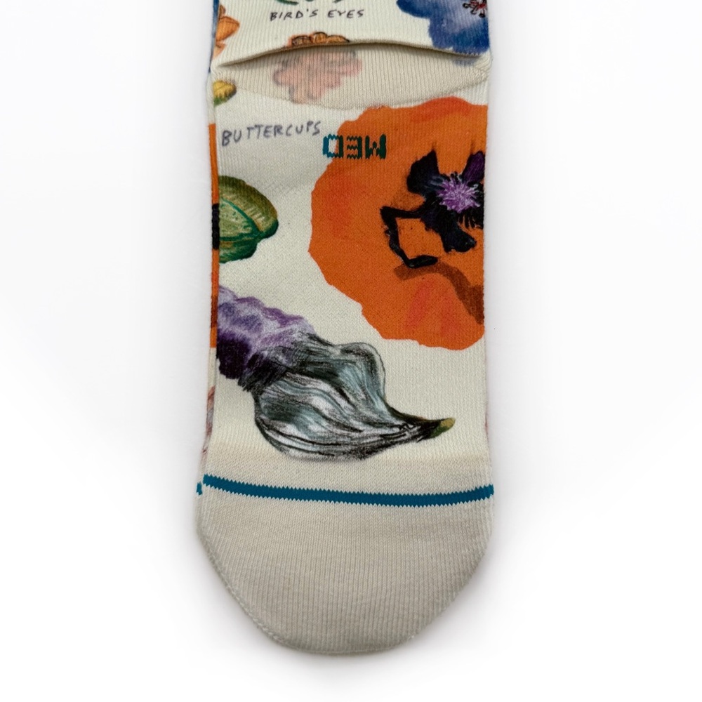 Stance California Native Crew Socks Womens Medium Floral Flowers Cute Girly Gift - Picture 7 of 8